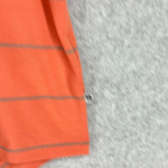 Mountain Hardwear Shirt Womens XS Coral Pink Gray Striped Double V Neck - Picture 4 of 11